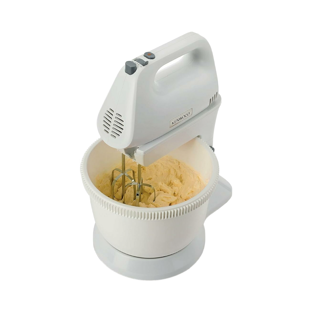  كينوود مضرب كيك بقوة 450 وات مع وعاء دوارموديل HMP32.A0WH - أبيض