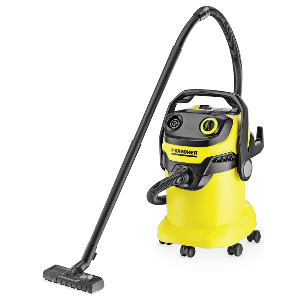 كارشر مكنسة كهربائية متعددة الاستخدامات بقوة 1100 وات وسعة 25 لتر موديل WD5 - أصفر
