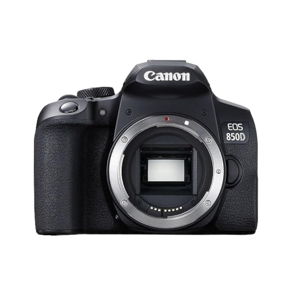 كانون كاميرا رقمية 4K بعدسة 18-55 ملم موديل EOS 850D STM KIT - أسود