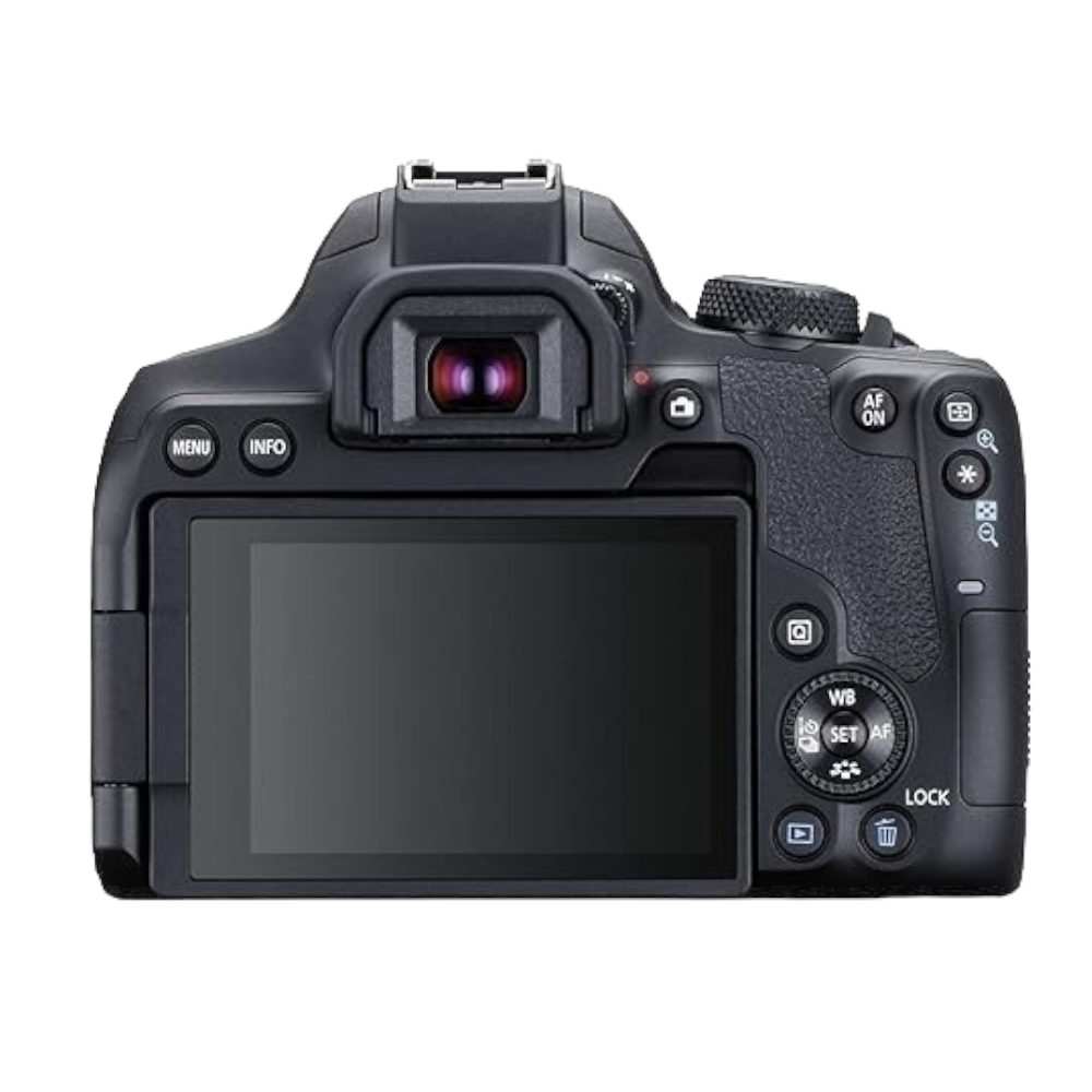 كانون كاميرا رقمية 4K بعدسة 18-55 ملم موديل EOS 850D STM KIT - أسود