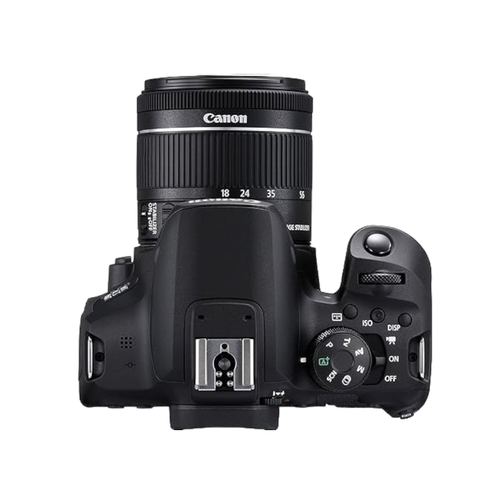 كانون كاميرا رقمية 4K بعدسة 18-55 ملم موديل EOS 850D STM KIT - أسود