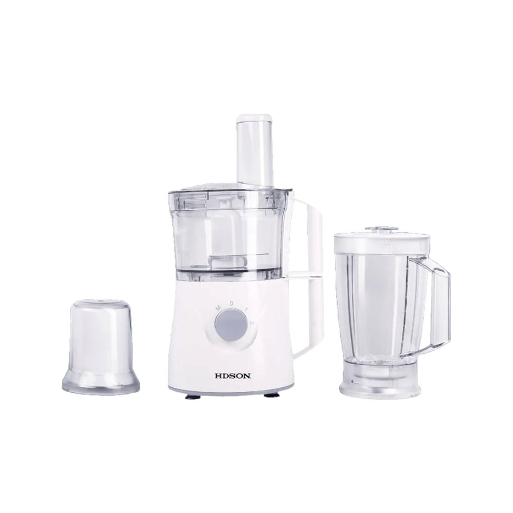 هدسون محضرة طعام بقوة 400 وات 3 قطع موديل HFP-807 - أبيض