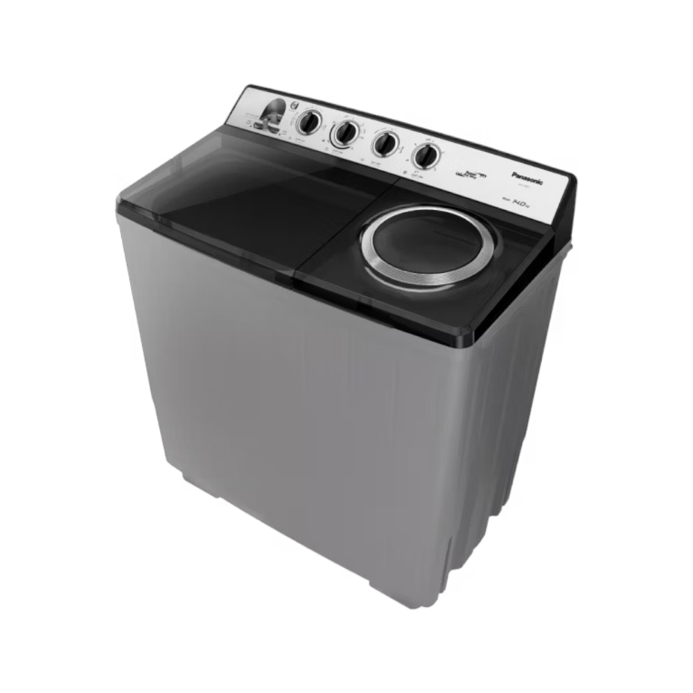 باناسونيك غسالة كهربائية بحوضين سعة 8 كجم وقوة 500 وات موديل NA-W14XG 2023 - رمادي