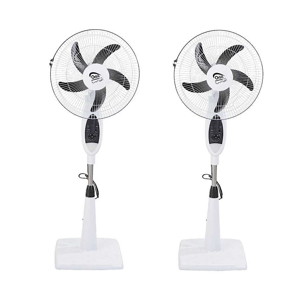 أوربت 2 مراوح قابلة للشحن بقياس 16 انش تحكم عن بعد بتسع سرعات 40 وات موديل OR-1996