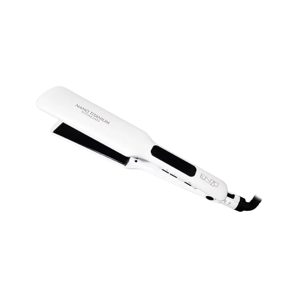 إنزو مملس شعر بتقنية نانو تيتانيوم قوة 50 وات موديل EN-950 - أبيض