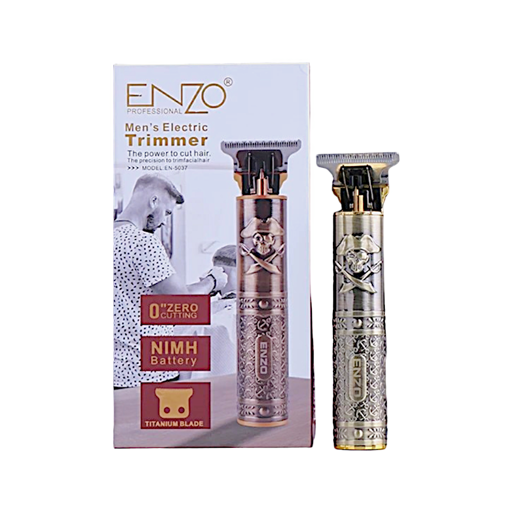 إنزو مكينة حلاقة بشفرة من التيتانيوم 3 وات وجهد 5 فولت موديل EN-5037 - برونزي
