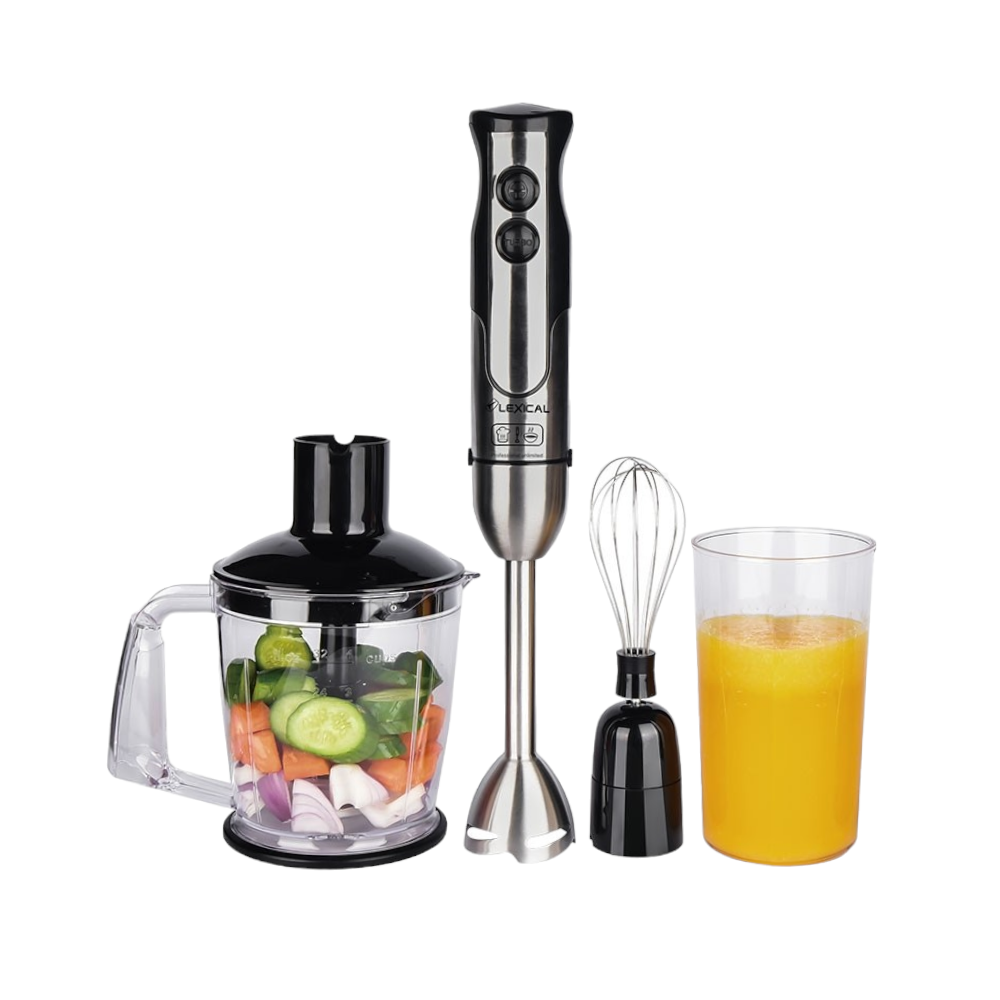 ليكسيكال خلاط يدوي كهربائي 4في1 بقوة 800 وات موديل LHB 1605 - أسود