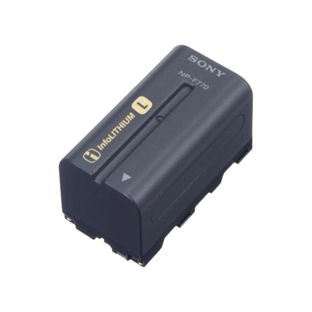  سوني بطارية كاميرا ليثيوم أيون سعة 4400 مللي أمبير موديل NP-F770 - أسود
