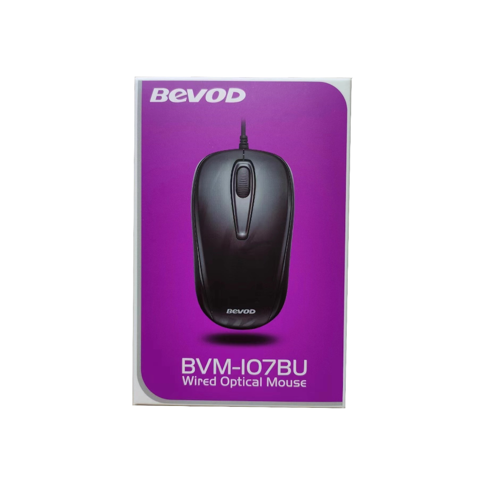 بيفود ماوس مكتبي سلكي موديل BVM-IO7BU - أسود