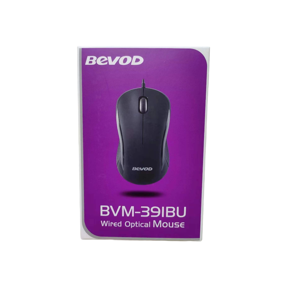 بيفود ماوس مكتبي سلكي موديل BVM-39IBU - أسود
