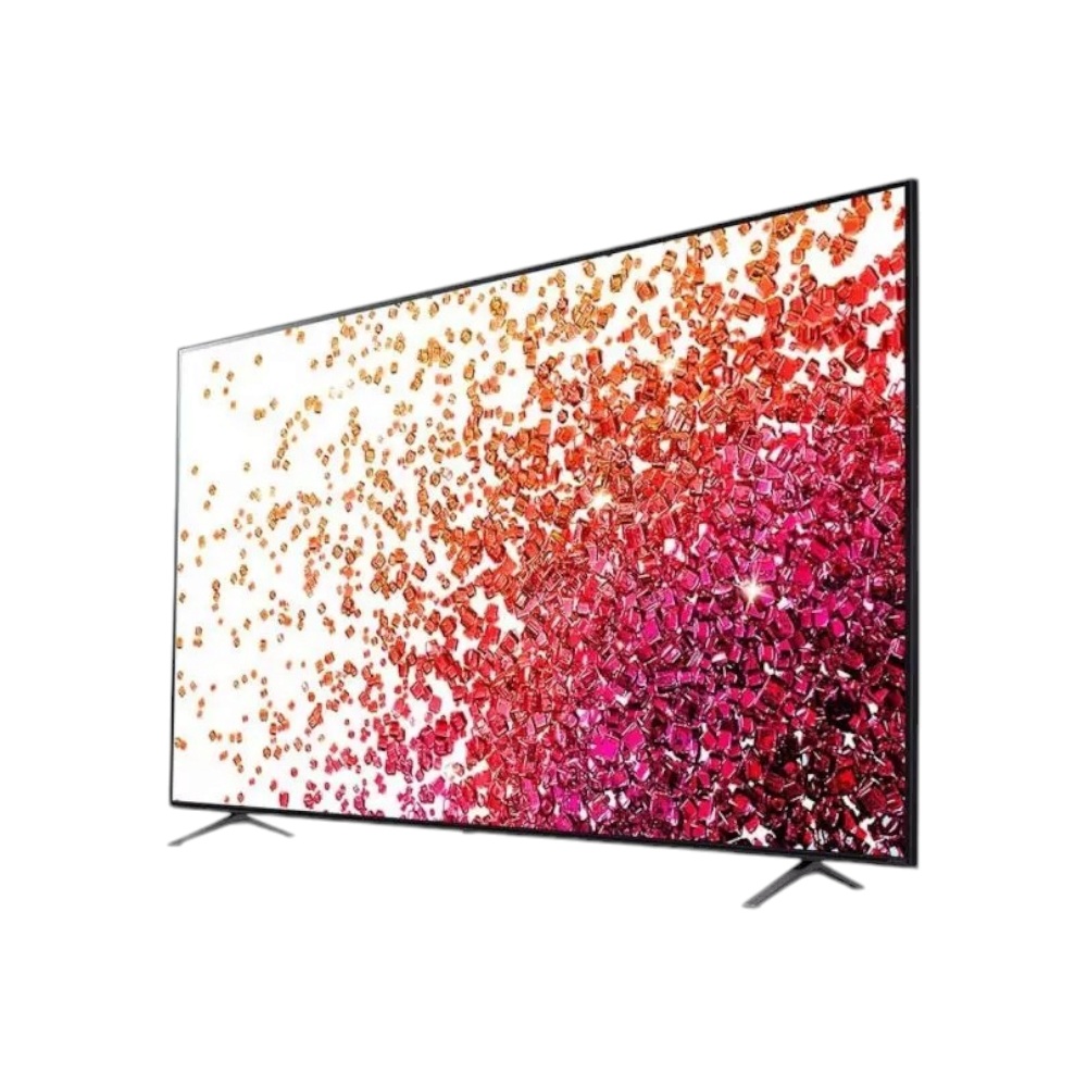 إل جي تلفزيون NanoCell ذكي مقاس 75 بوصة دقة 4K Active HDR موديل 75NANO75VP - أسود