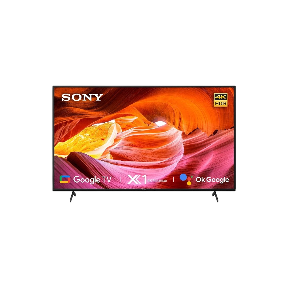 سوني برافيا تلفزيون ذكي 55 بوصة 4K الترا اتش دي يعمل بنظام اندرويد بقوة 142 وات موديل KD55X75K - أسود 