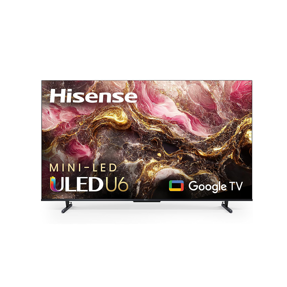 هايسنس تلفزيون ذكي U6 LED ULED 4K UHD مقاس 65 بوصة قوة 250 وات موديل 65U6K - أسود