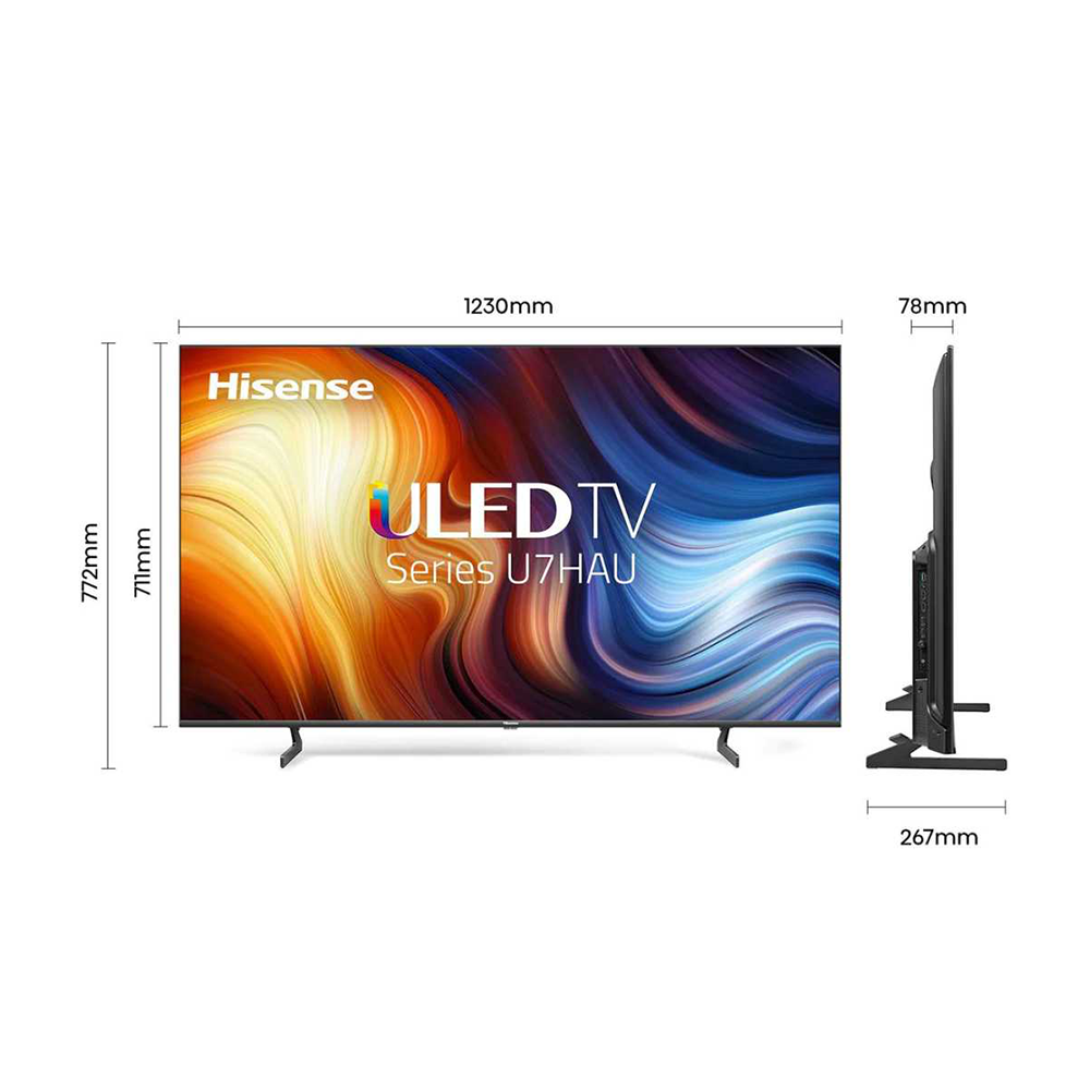 هايسنس تلفزيون ذكي ULED Quantum Dot UHD 4K مقاس 55 بوصة موديل 55U6PRO - أسود