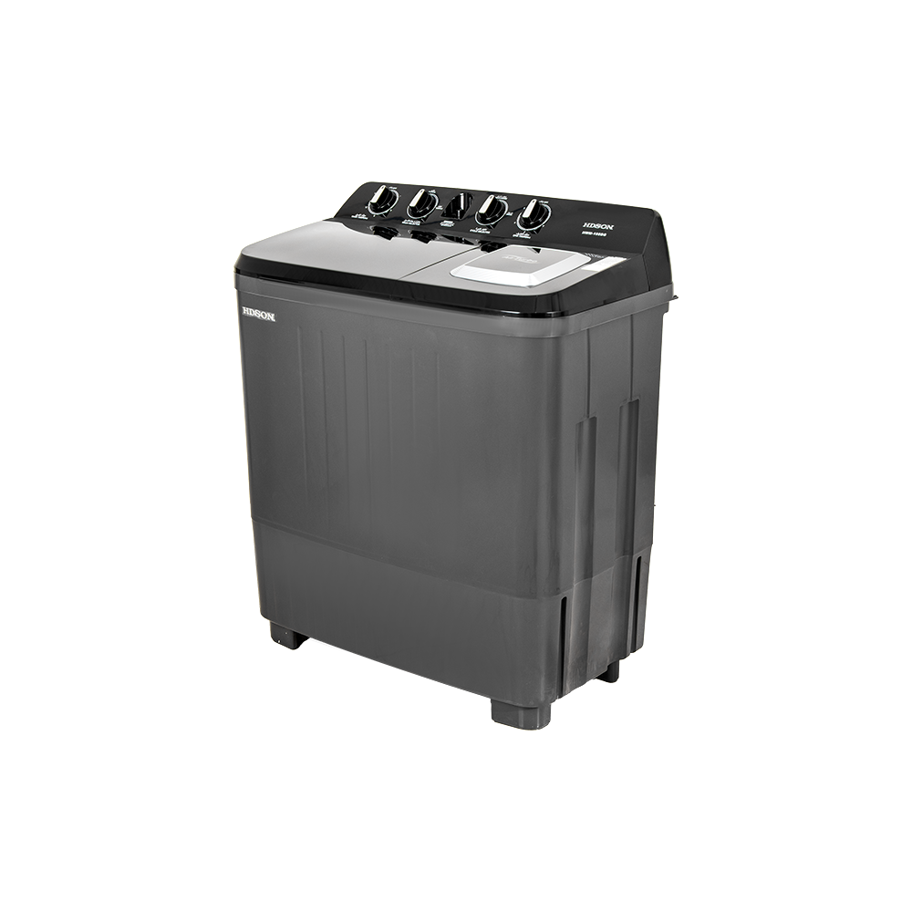 هيدسون غسالة كهربائية سعة 10 كجم قوة 450 وات موديل HWM-105BG - أسود 