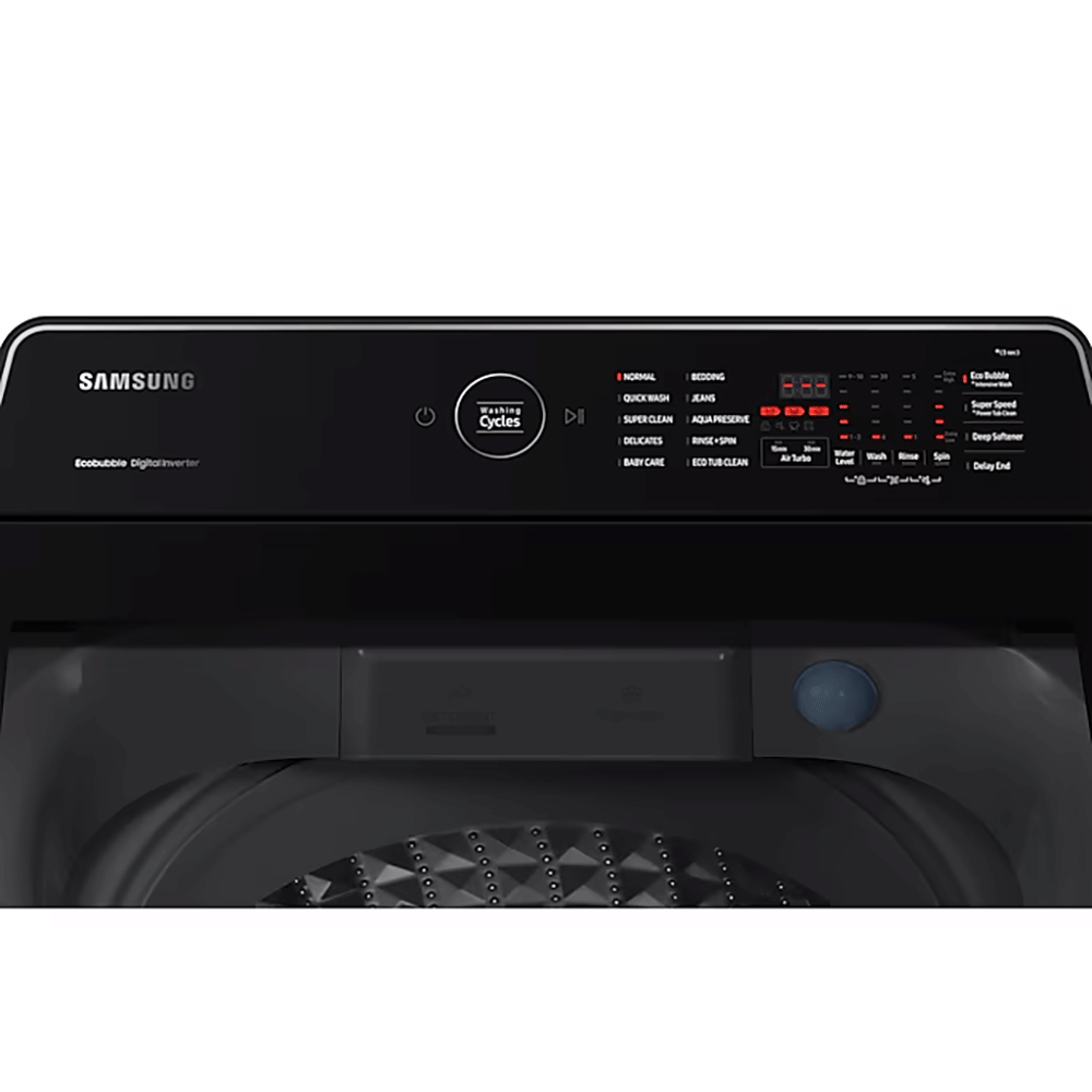 سامسونج غسالة ملابس بتقنية Digital Inverter و Ecobubble™ سعة 11 كجم موديل WA11CG5745 - أسود