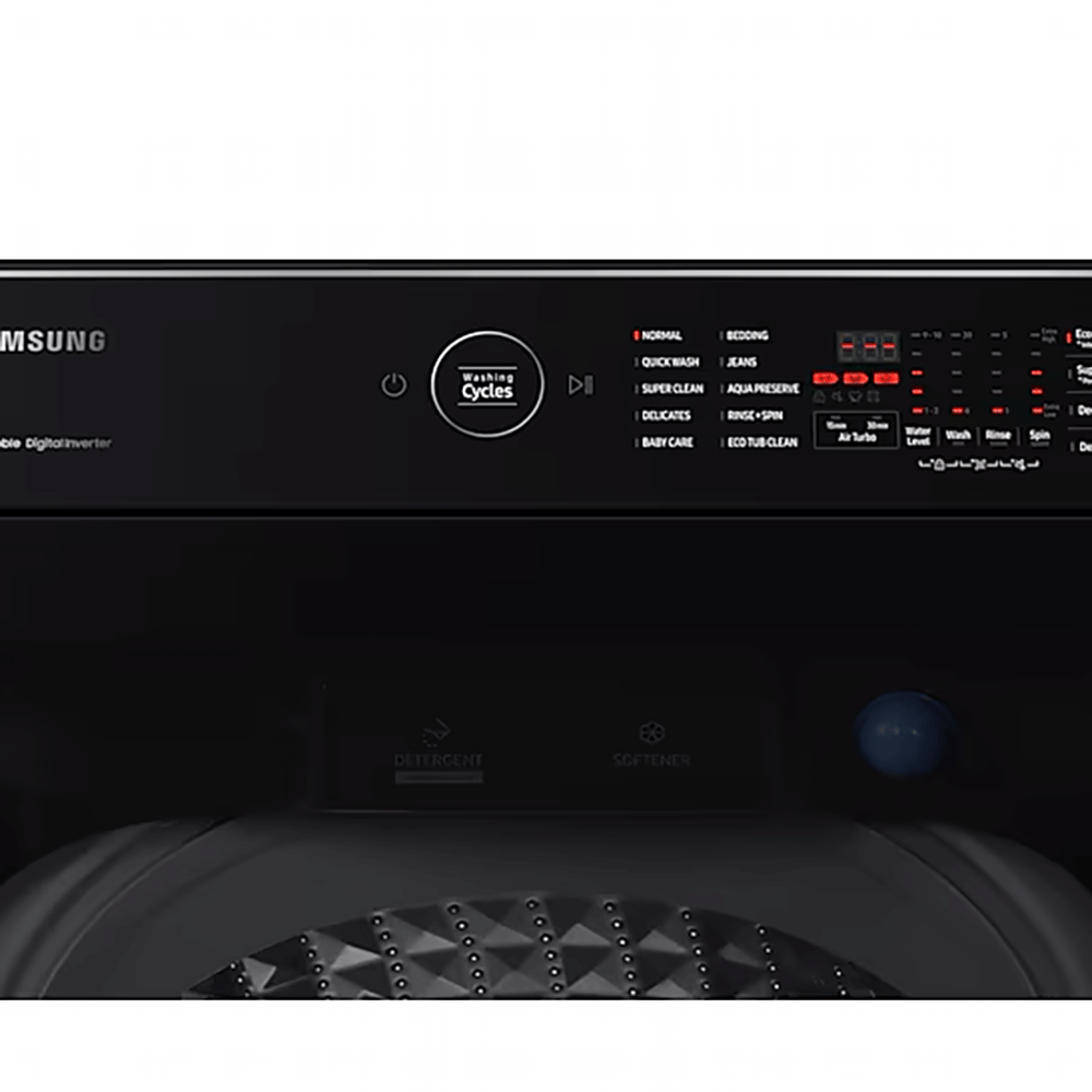 سامسونج غسالة ملابس بتقنية Digital Inverter و Ecobubble™ سعة 13 كجم موديل WA13CG5745 - أسود