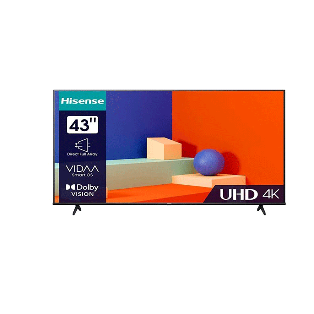 هايسنس تلفزيون ذكي 43 بوصة UHD DLED قوة 75 وات موديل A62NS - اسود