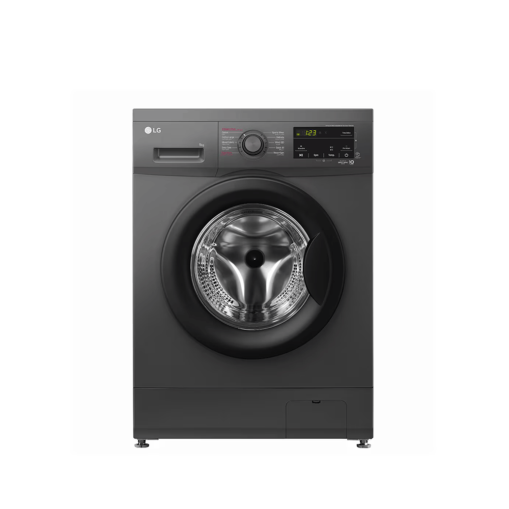 إل جي غسالة أوتماتيك تحميل أمامي سعة 9 كجم موديل F4J3VYG6J -  أسود 
