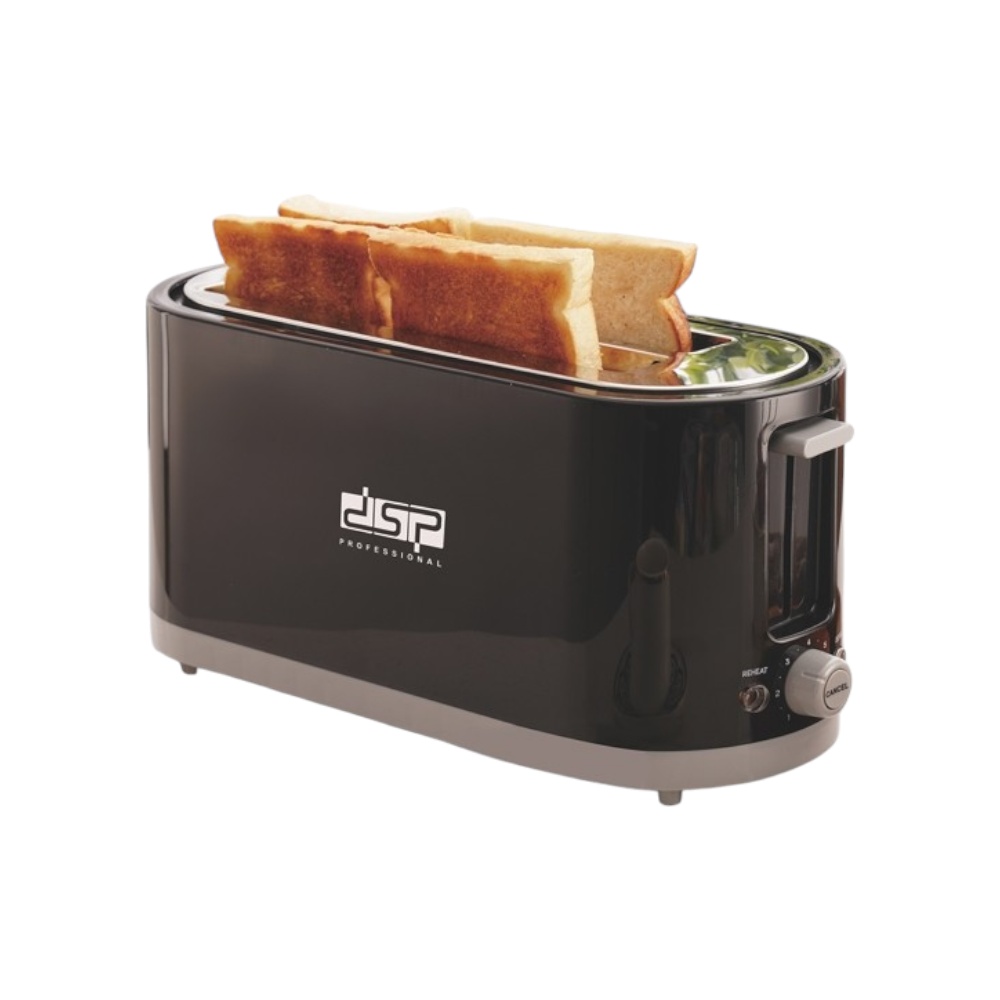 دي اس بي سخان توستر لتحضير الخبز والتوست بقوة 1400 وات موديل KC2046 - أسود