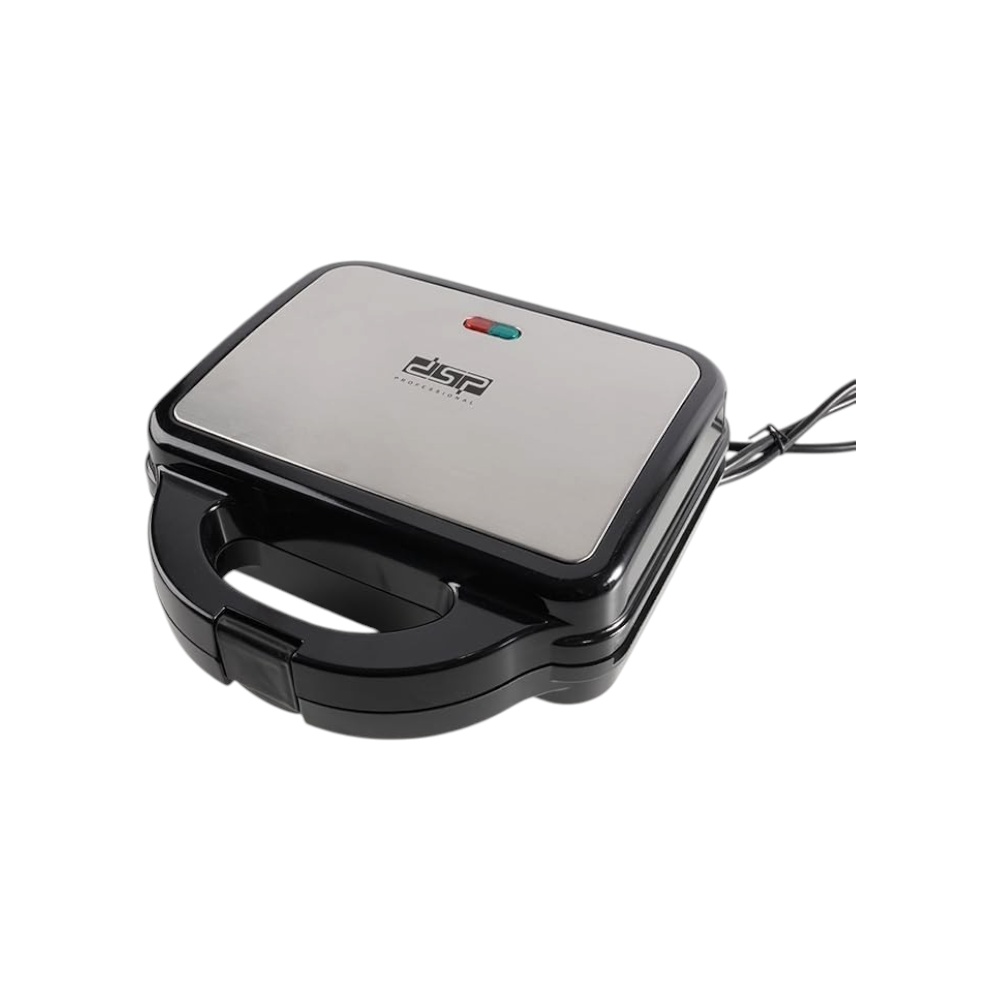 دي إس بي صانعة الوافل والساندويتش والشواية 3 في 1 بقوة 750 وات موديل KC1209 - أسود