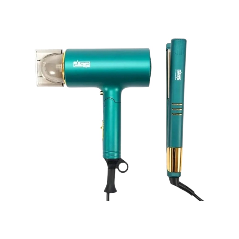 دي اس بي مجفف شعر مدمج بقوة 1000 وات موديل 80103A - أخضر