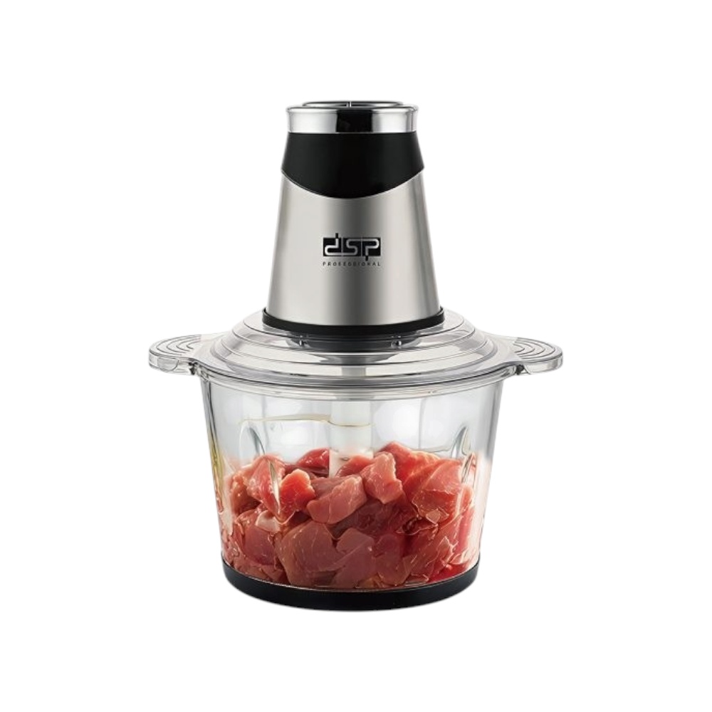 دي اس بي مفرمة طعام كهربائية بسعة 3.0 لتر وقوة 300 وات موديل KM4107 - فضي 