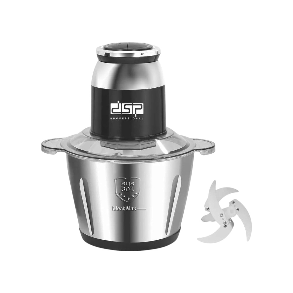 دي اس بي كبة كهربائية ستانلس ستيل بقوة 250 واط وسعة 2 لتر موديل KM4103    - فضي