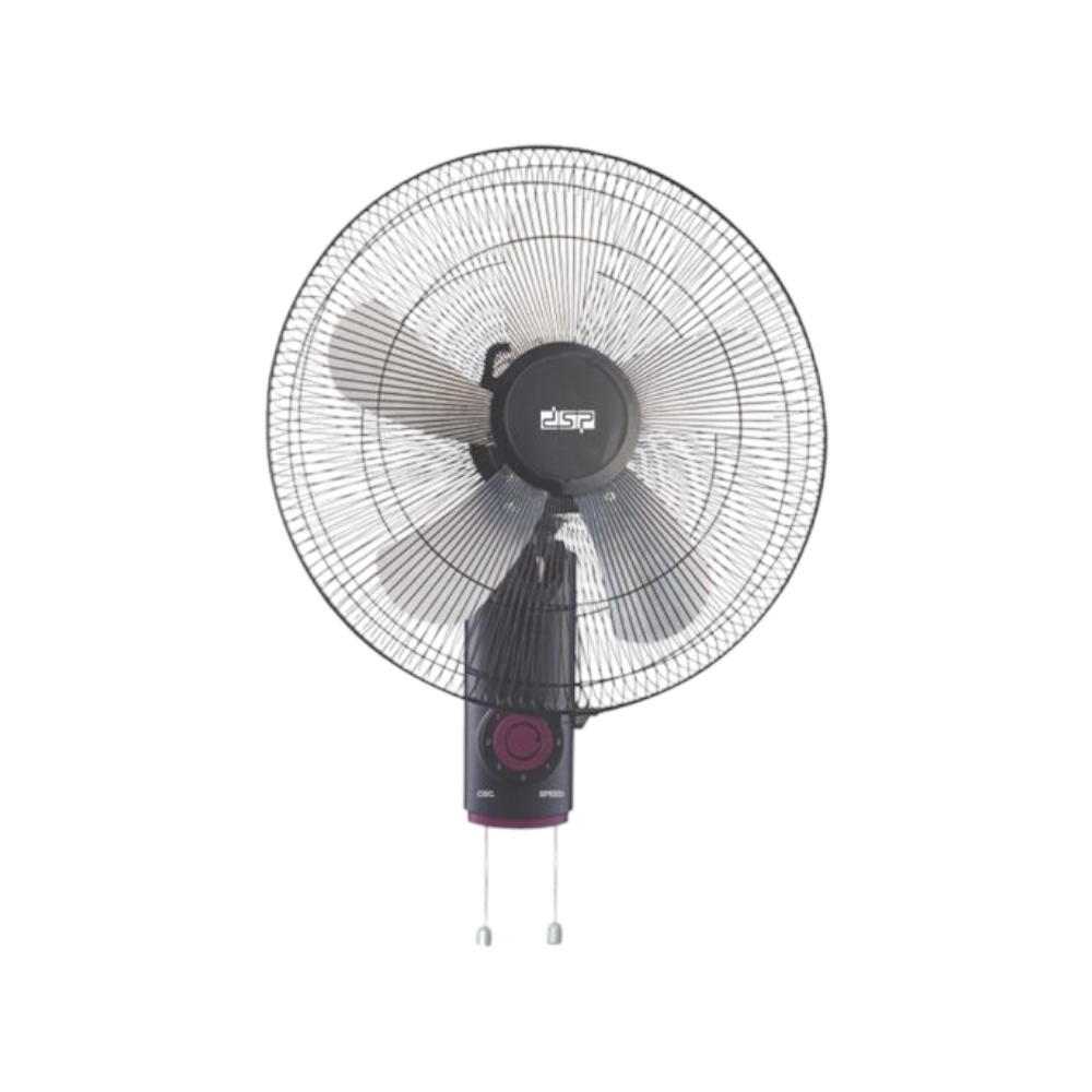 دي اس بي مروحة حائط قابلة للتعديل 18 بوصة بقوة 60 وات موديل KD3081 - أسود