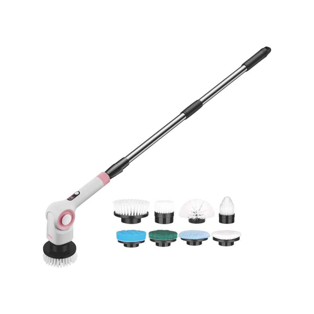 دي اس بي فرشاة تنظيف كهربائية لاسلكية متعددة الوظائف مع عصا قابلة للتعديل موديل KD2504 - متعددة الألوان