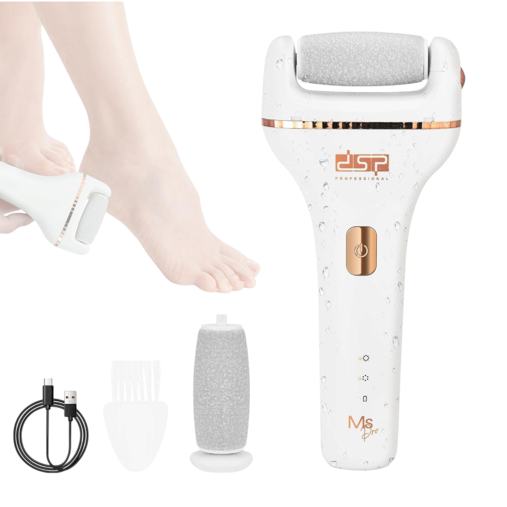 دي اس بي جهاز إزالة مسامير القدم الكهربائي بسرعتين و 2 رؤوس موديل 70342 - متعدد الألوان