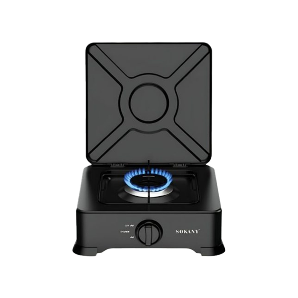 سوكاني موقد غاز محمول مفرد 2.2 كيلو وات موديل SK-07005 - أسود