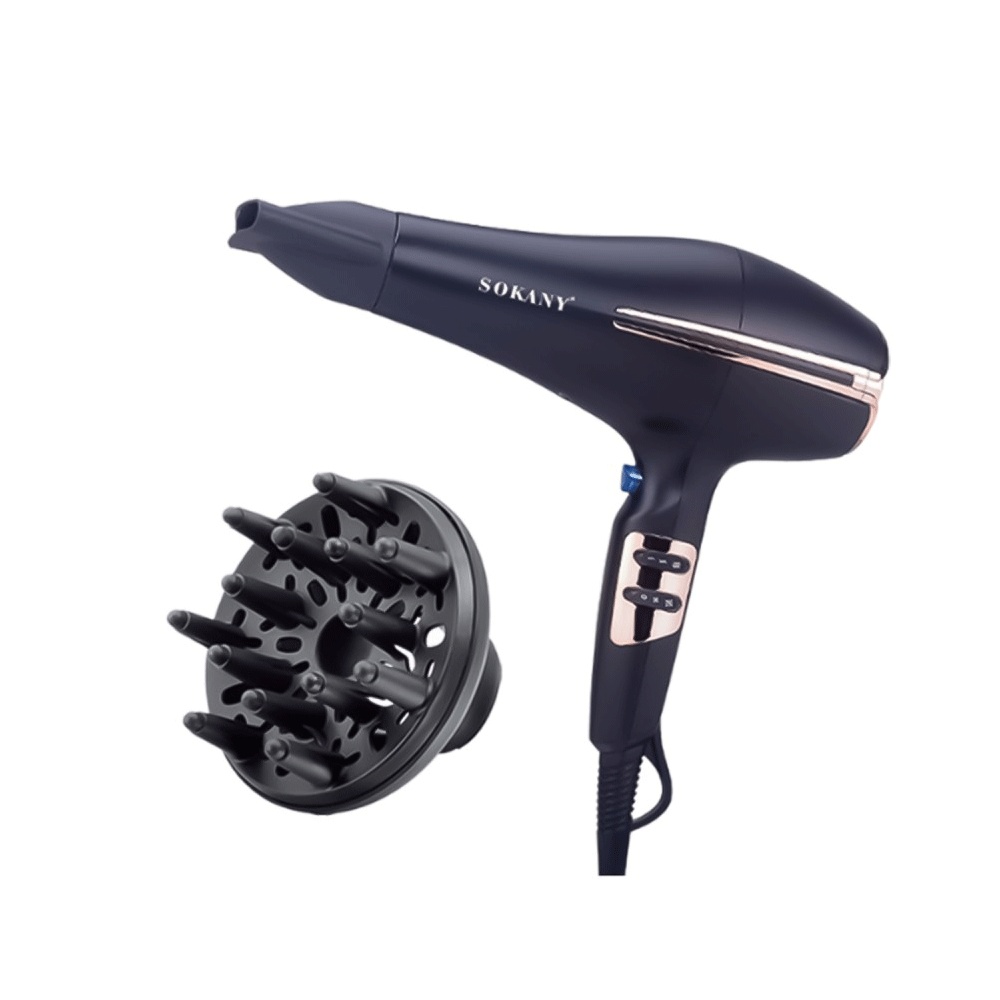 سوكاني مجفف شعر احترافي بقوة 2200 وات موديل RCY-173 - أسود