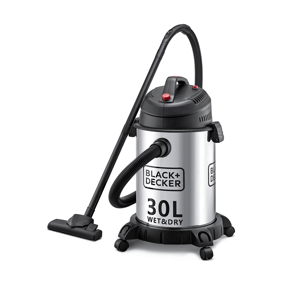بلاك آند ديكر مكنسة  بقوة 1600 وات شفط غبار + بلل موديل WV1450-B5 - أبيض