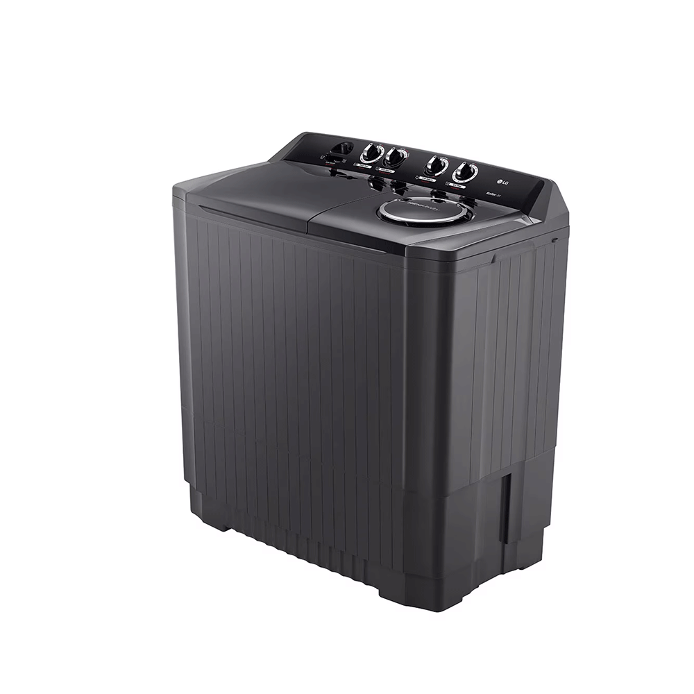إل جي غسالة ملابس نصف اوتوماتيكية بحوضين سعة 13 كجم قوة 390 وات موديل 1461 - أسود