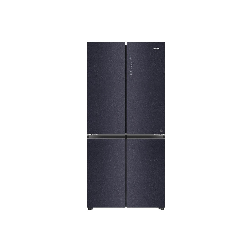  ثلاجة بخار كهربائية هاير ببابين متجاورين سعة 468 لتر قوة 55 وات موديل HRF-525MB - أسود