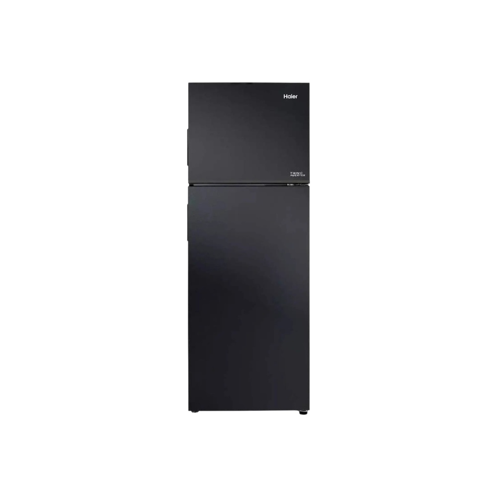 ثلاجة بخار هاير بفريزر علوي سعة 357  لتر موديل HRF-468AFABA WP -  أسود