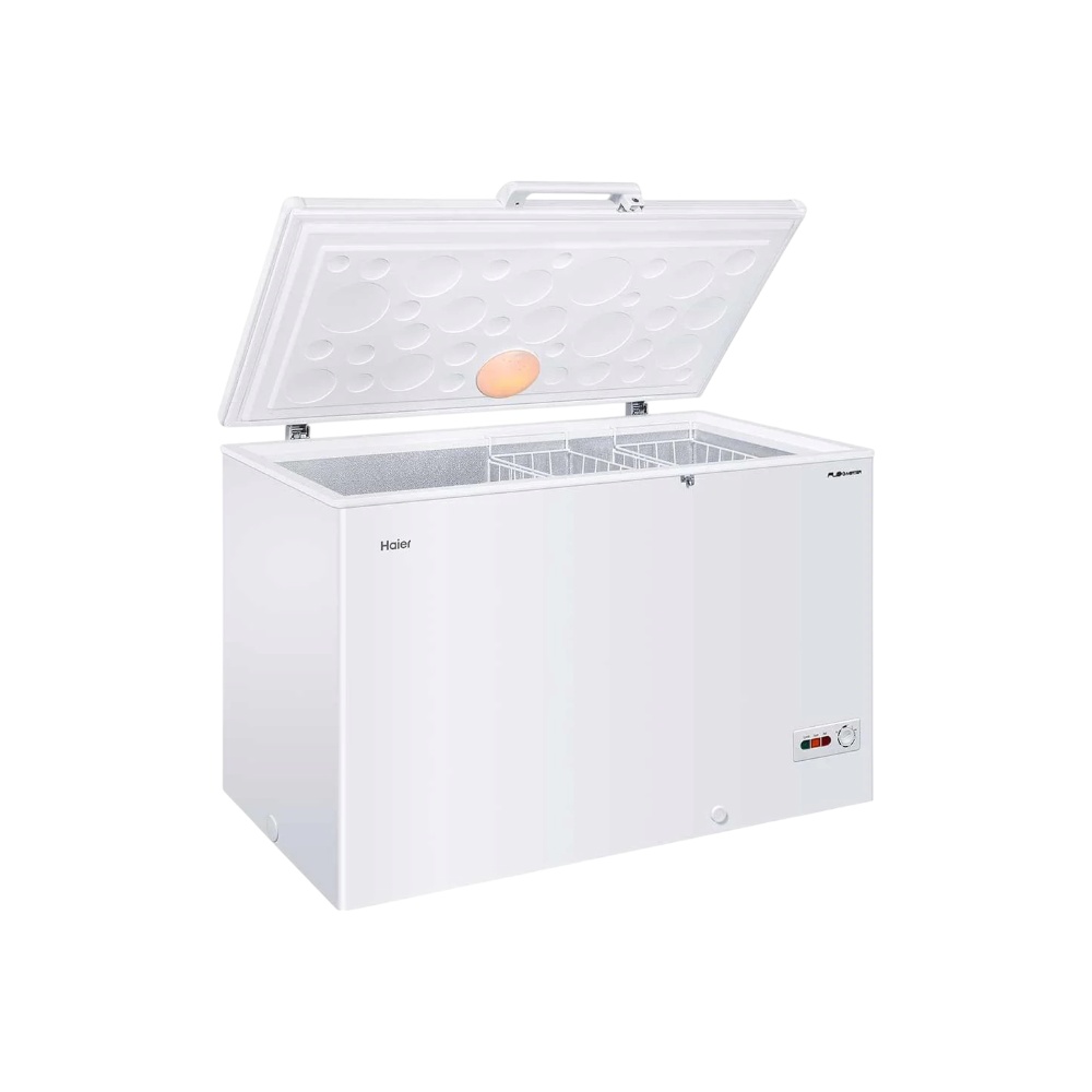 فريزر أفقي هاير  باب واحد سعة 306 لتر قوة 60 وات موديل HCF-368W -  أبيض 