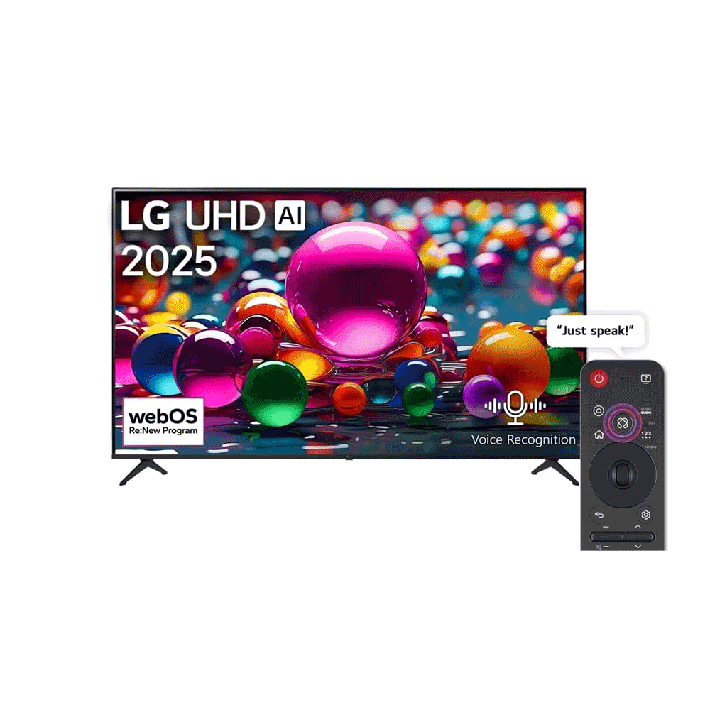 تلفزيون إل جي ذكي مقاس 55 بوصة قوة 85 وات موديل 55UA85006LA إصدار 2025 - أسود 