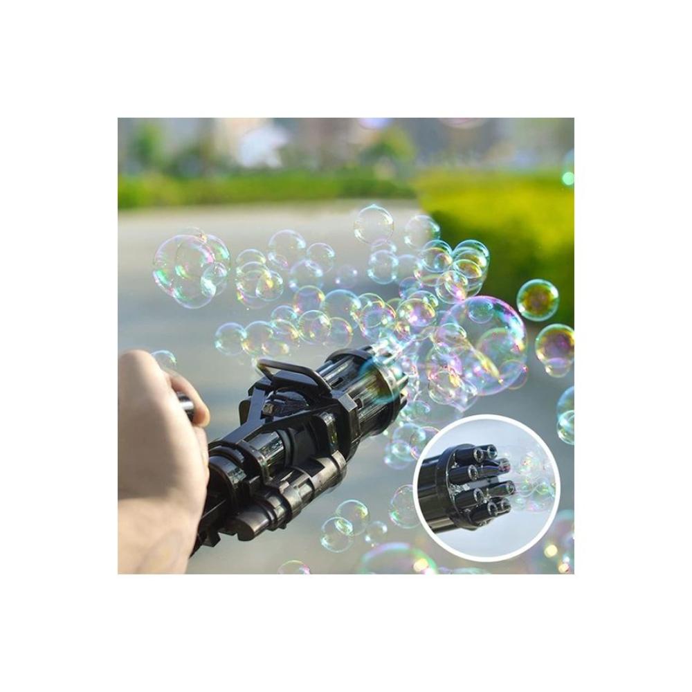 لعبة مسدس صنع الفقاعات مع محلول للفقاعات - 8 فتحات 
