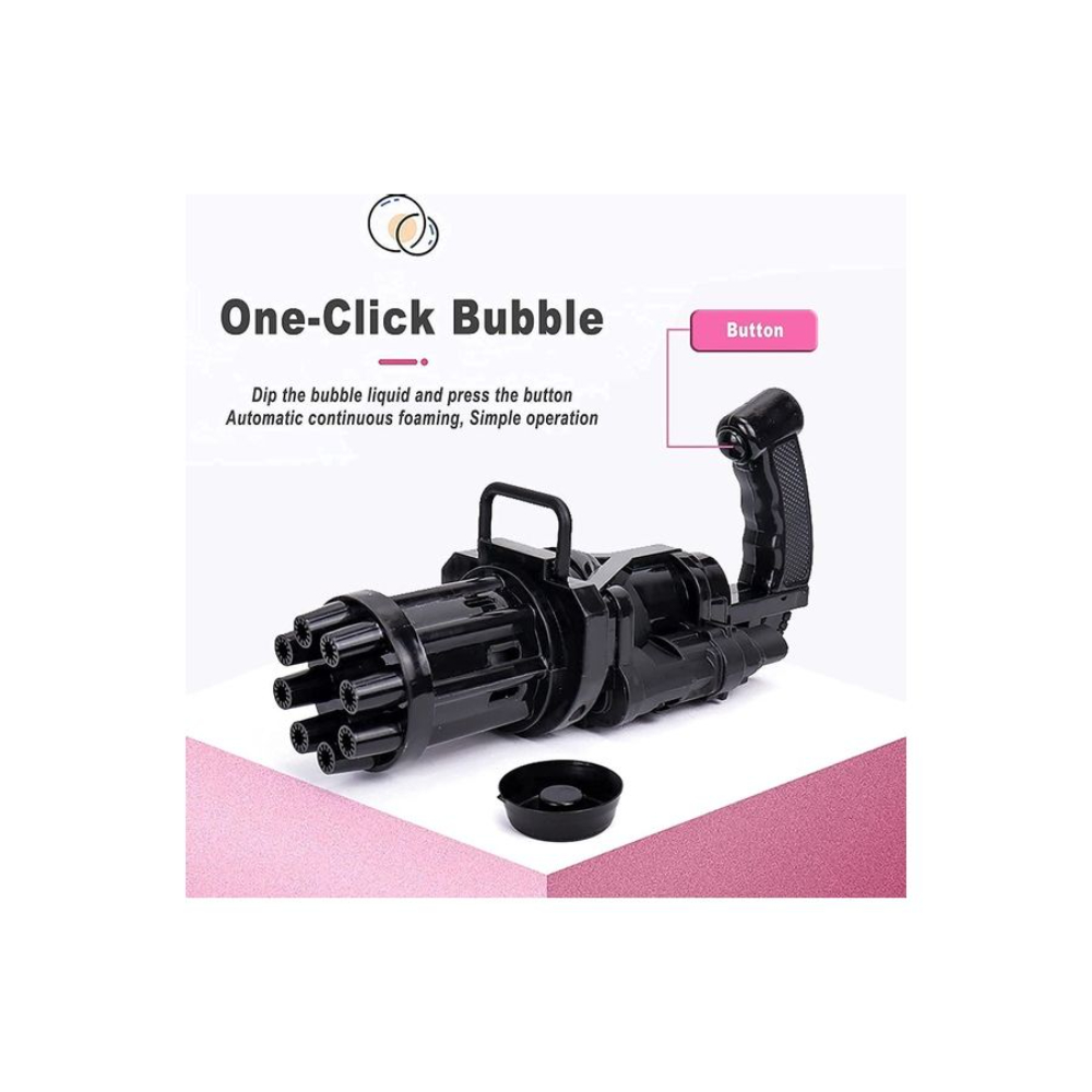 لعبة مسدس كهربائي لصنع الفقاعات - 8 فتحات 