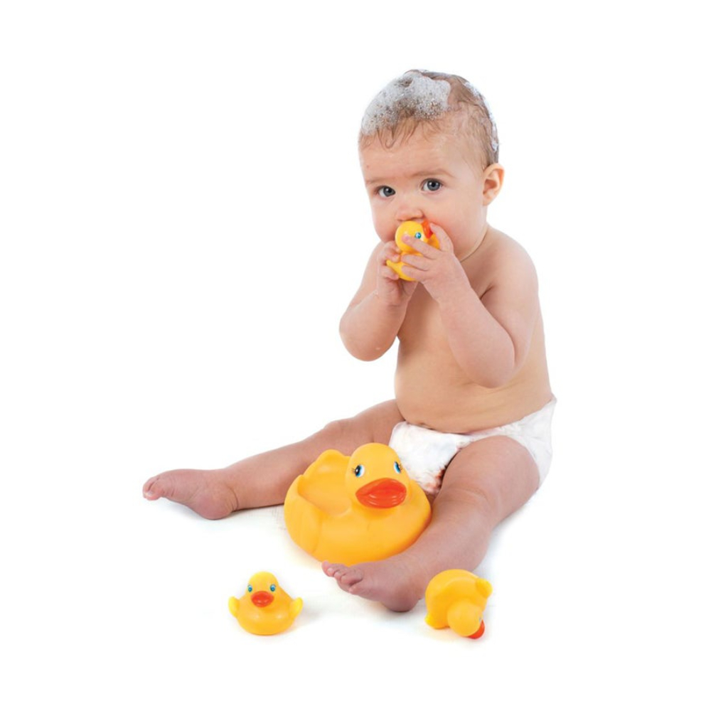 بلاي غرو مجموعة ألعاب الاستحمام عائلة البط - أصفر 
