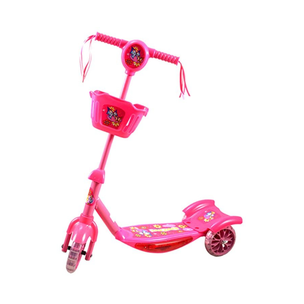 كول بيبي سكوتر ثلاثي العجلات مع سلة أمامية