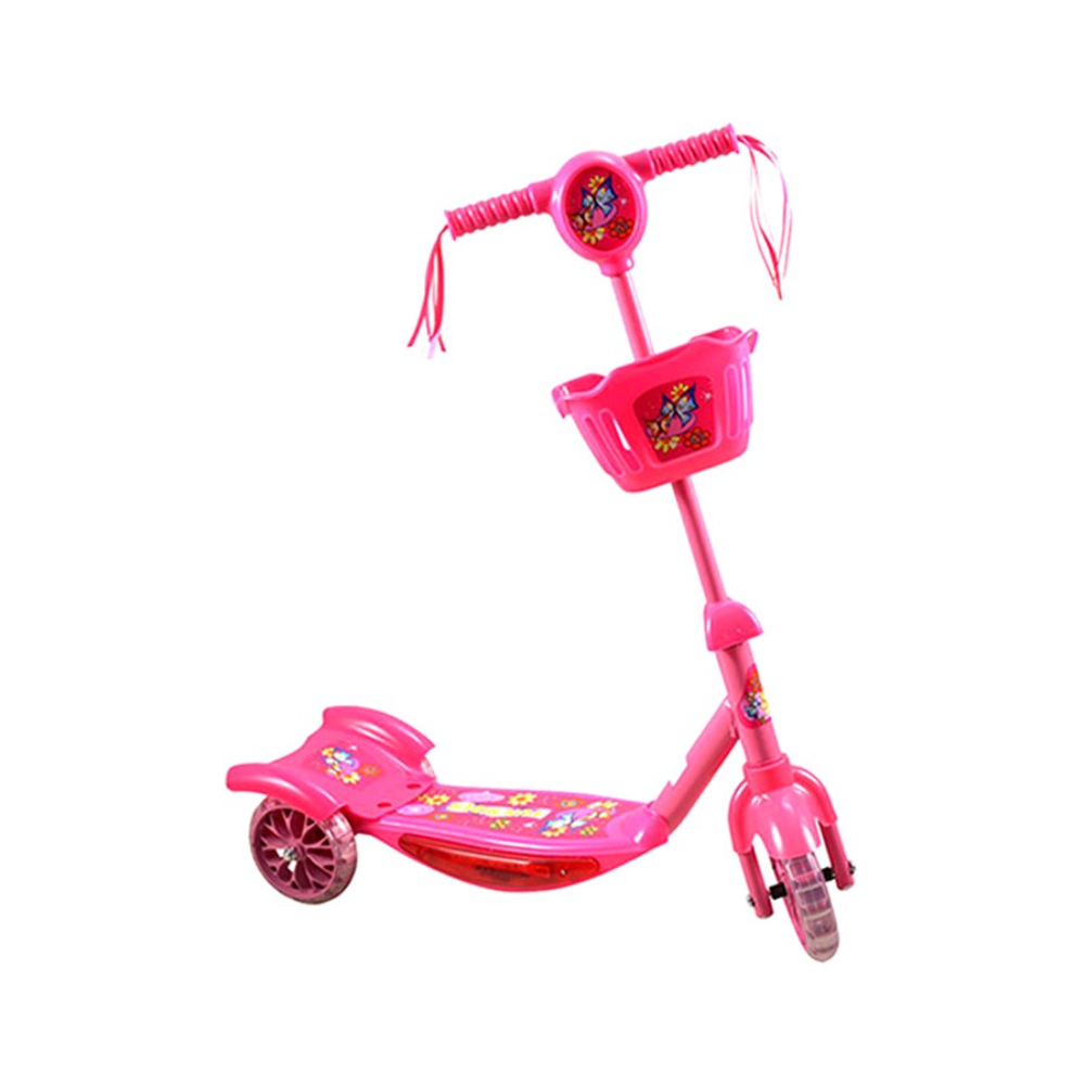 كول بيبي سكوتر ثلاثي العجلات مع سلة أمامية