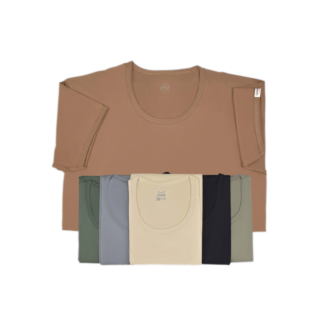 ريمون - نص كوم دائري ملون L عدد6