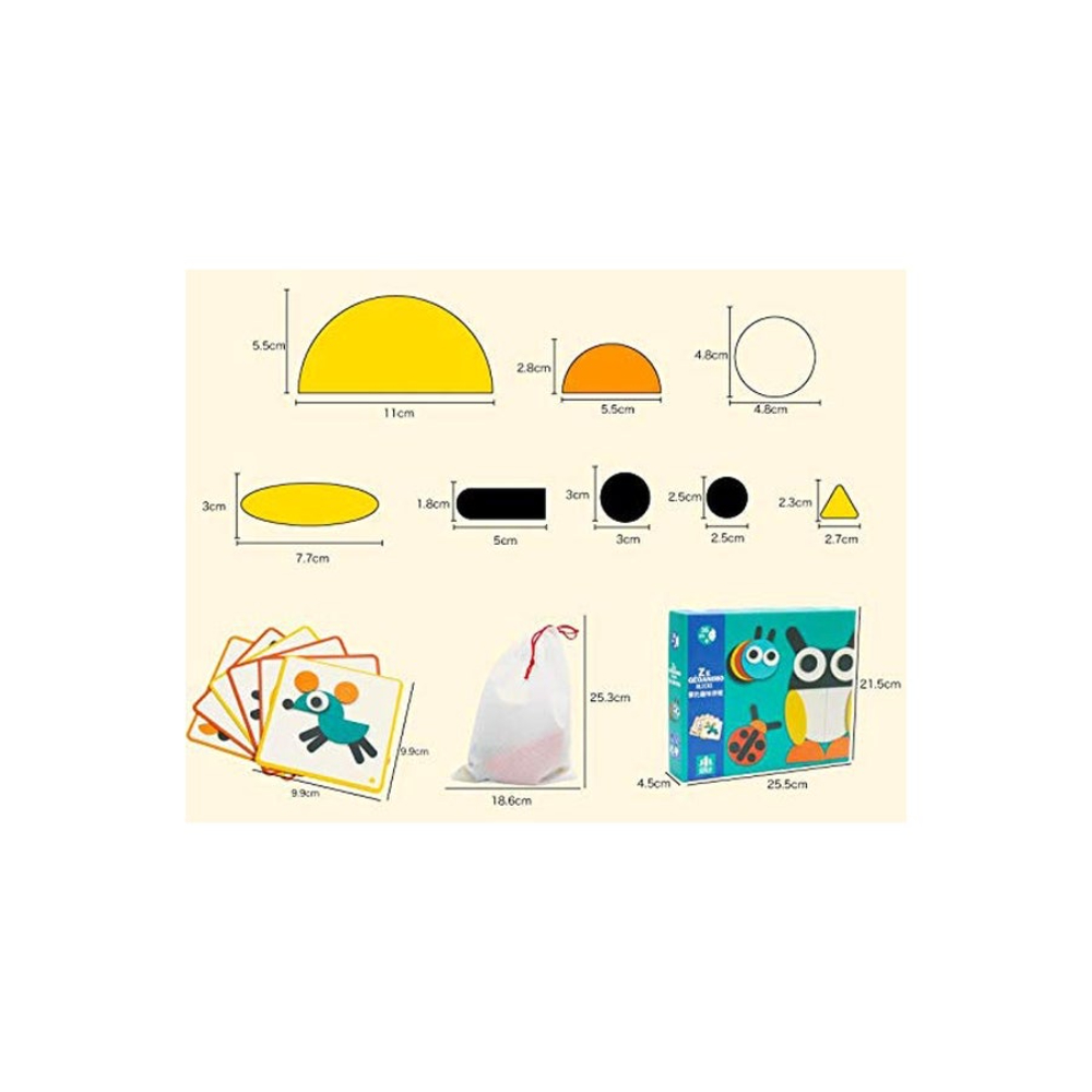  لعبة بازل حيوانات خشبية - طراز 321457036