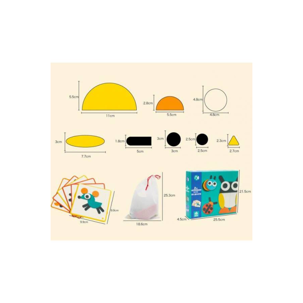  لعبة تركيب الصور الخشبية 