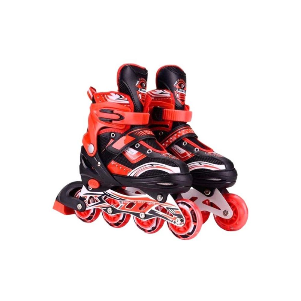 ديلكروكس حذاء تزلج سنيكر لامع وعصري بإضاءة LED وامضة