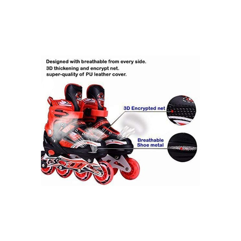 ديلكروكس حذاء تزلج سنيكر لامع وعصري بإضاءة LED وامضة