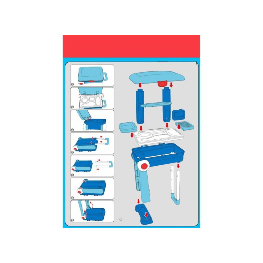 فيكريدا لعبة حقيبة طبية 2 في 1 للممرضين والأطباء
